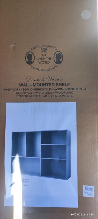 Estantería colgante para pared