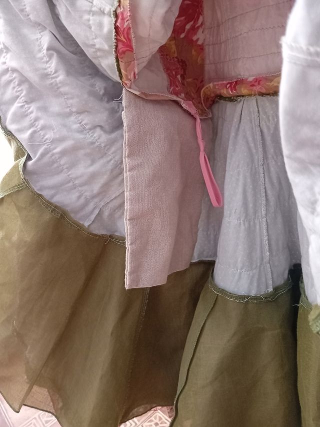 Traje de flamenca rosa estampado