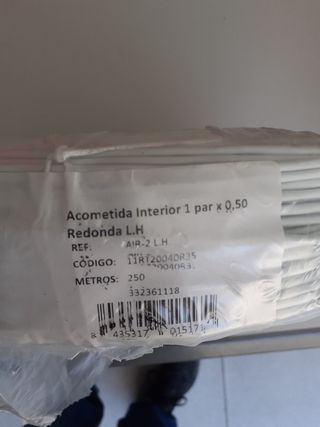 Cable teléfono interior