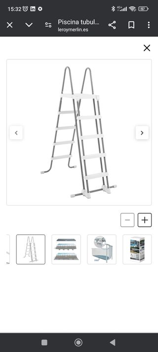 Piscina grande rectangular desmontable