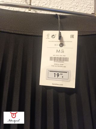 Falda plisada Bershka
