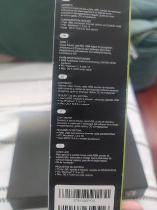 Tablet de edicion con lapiz y tactil.