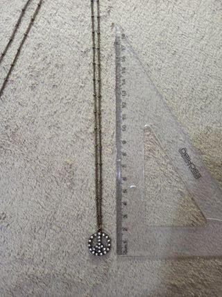 Collar signo paz circonita