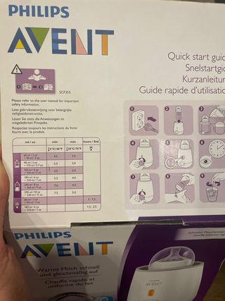 Calientabiberones Philips Avent a estrenar