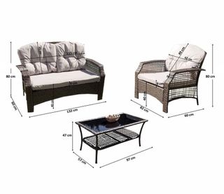 Conjunto terraza ratán sintético NUEVO