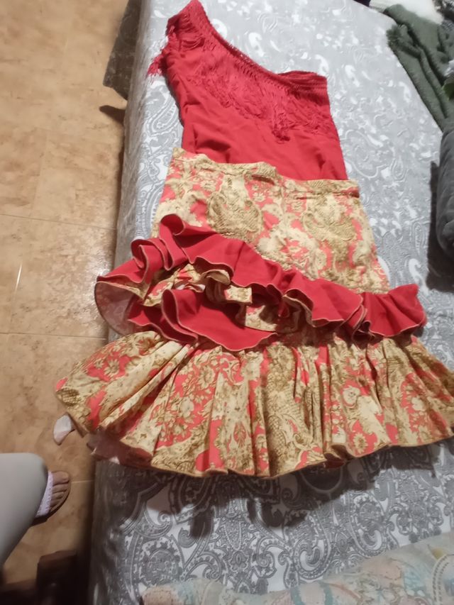 Traje de flamenca dos piezas 