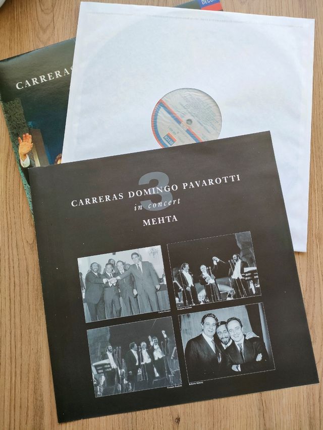 Vinilo de Carreras, Domingo y Pavarotti