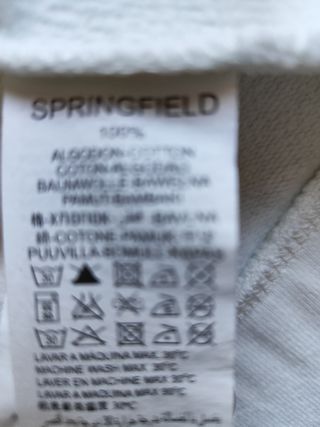 Sudadera con cremallera Springfield talla XXL