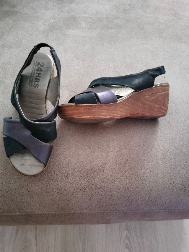 Sandalias azul marino