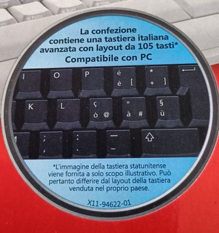 Tastiera Microsoft wired keyboard 600, nuova