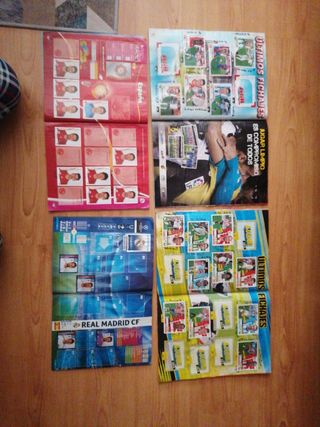 Lote de album cromos fútbol