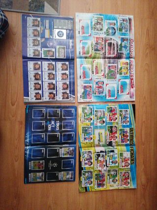 Lote de album cromos fútbol