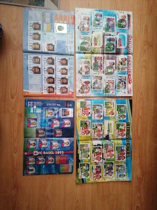 Lote de album cromos fútbol