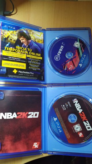FIFA 19 + NBA 2K20 PS4

3 por cada juego