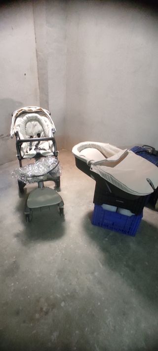 Carrito bebé Stokke Xplory beige + accesorios