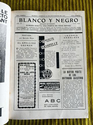 REVISTA “BLANCO Y NEGRO” (1929, noviembre-dic