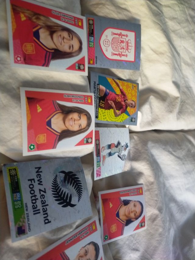 mundial femenino 8 cromos dé España