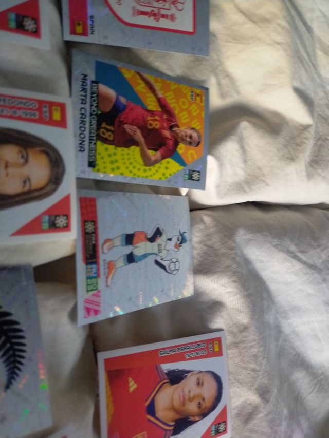 mundial femenino 8 cromos dé España