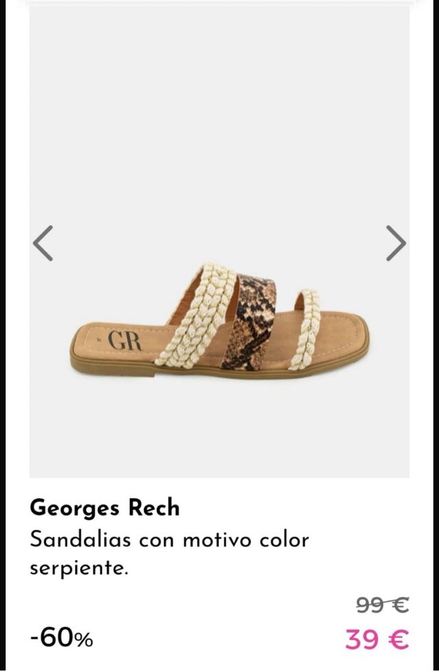 Sandalias George Rech NUEVAS con etiquetas 