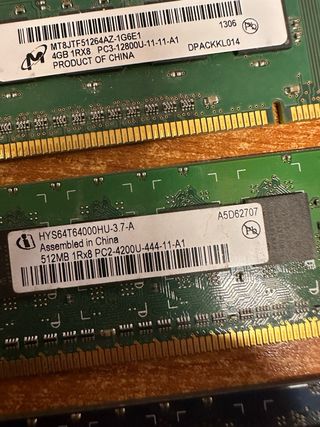 6 Schede memoria Ram