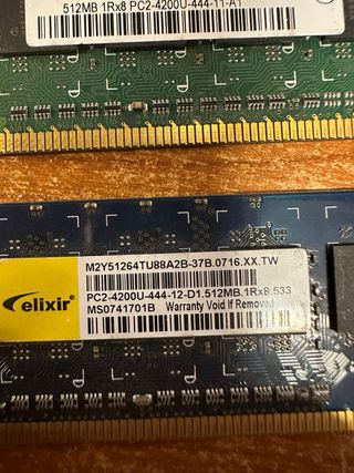 6 Schede memoria Ram