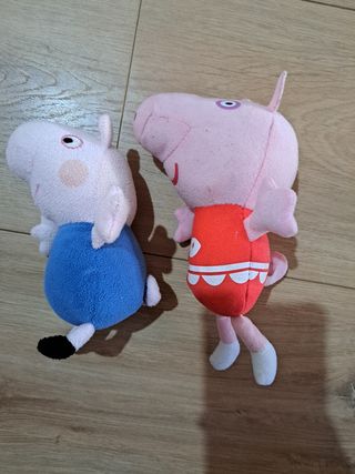 Lote muñecos george y peppa pig