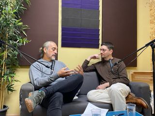 Estudio de grabacion de podcast