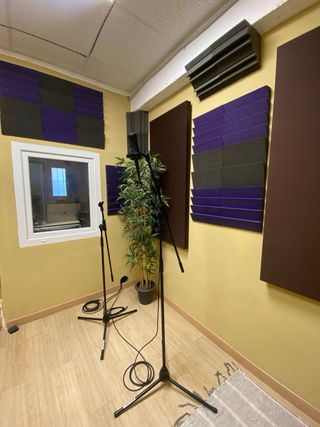 Estudio de grabacion de podcast