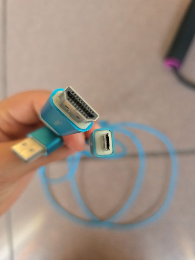 Cable mini USB tipo míni usb  a hdmi