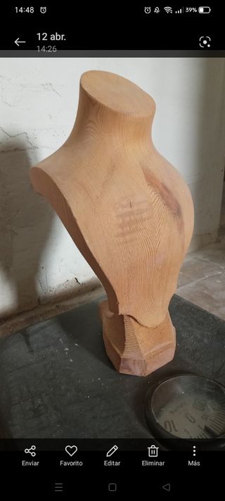 Busto expositor joyas