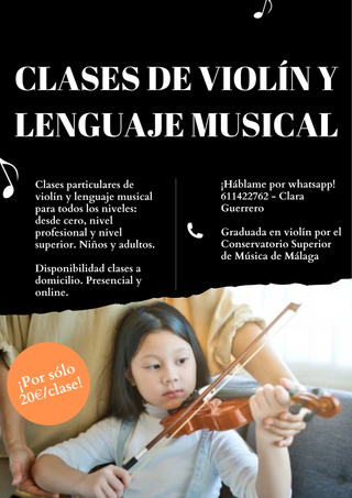 Profesora Violín y teoría, NIÑOS Y ADULTOS