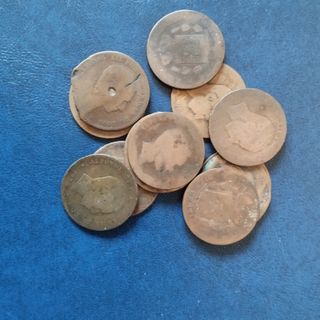LOTE MONEDAS 5 Y 10 CENTIMOS COBRE