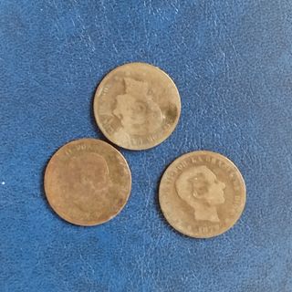 LOTE MONEDAS 5 Y 10 CENTIMOS COBRE