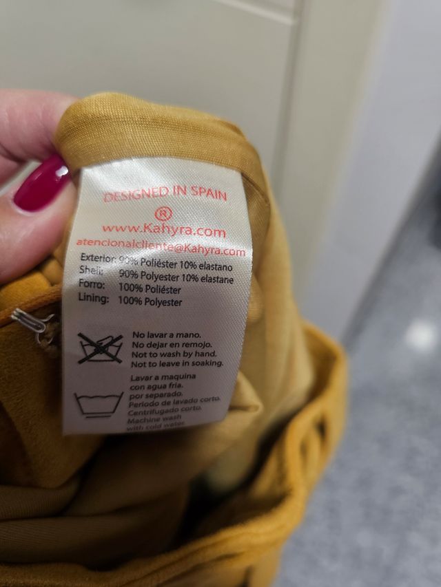 Falda de antelina Kahyra