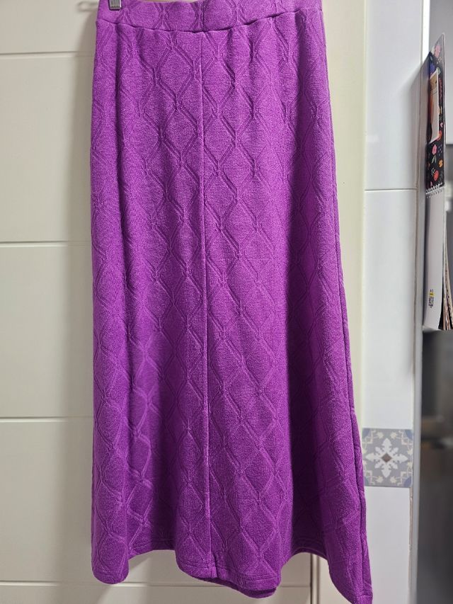 Falda de punto color magenta Goa Goa