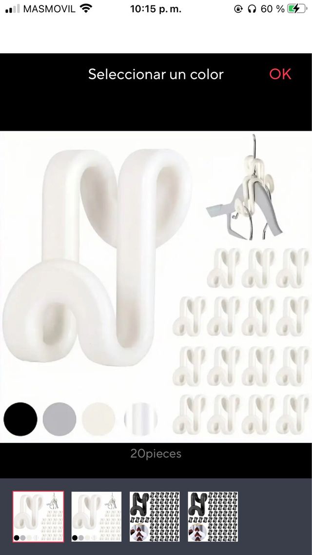 Mini perchas (20 unids.)