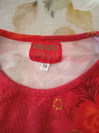 Conjunto Kenzo Jungle camiseta leggings rojo 16año