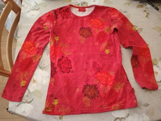 Conjunto Kenzo Jungle camiseta leggings rojo 16año