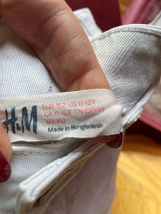 Pantaloncini bianchi 11-12 anni H&M