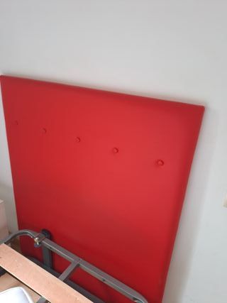 Cabecero cama 90 de color rojo