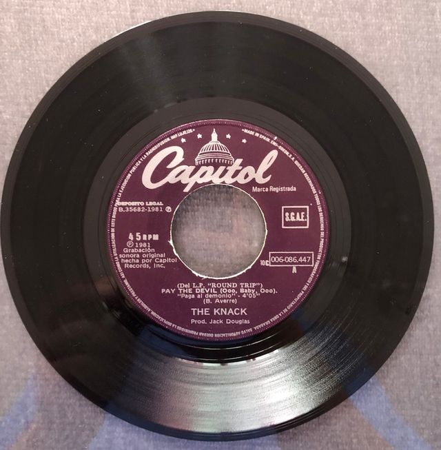 Disco in vinile The Knack - Singolo 1981
