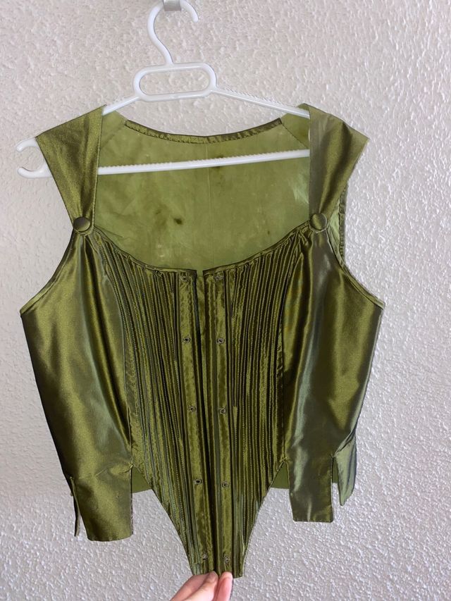 Corpiño color verde de fallera