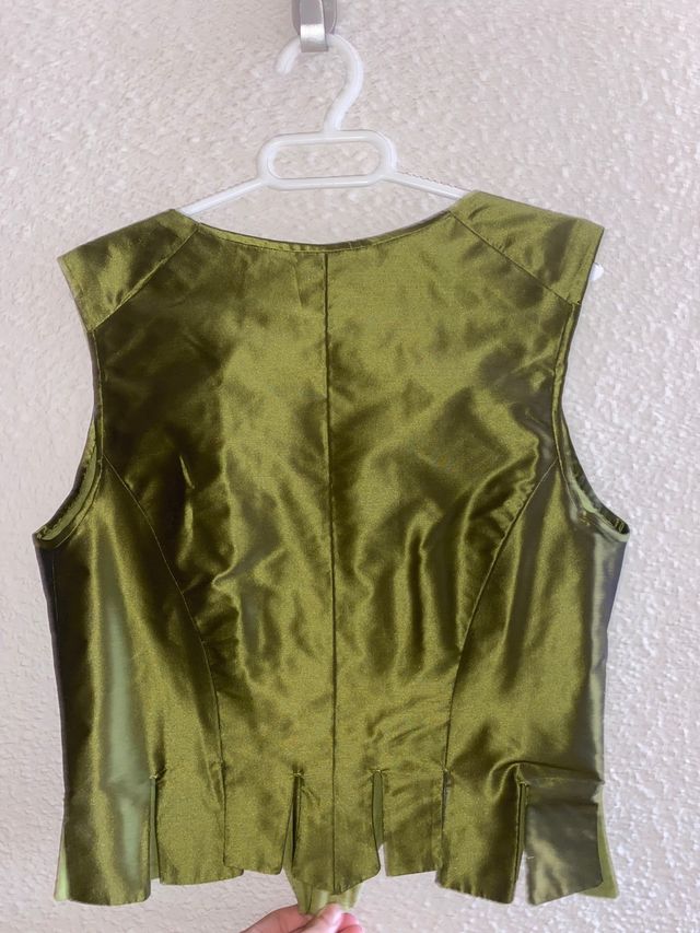 Corpiño color verde de fallera