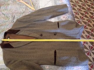Chaqueta jaspeada gris y marrón 