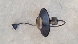 Lámpara techo farol forja. Est rústico 