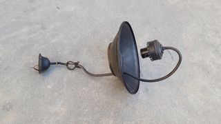 Lámpara techo farol forja. Est rústico 