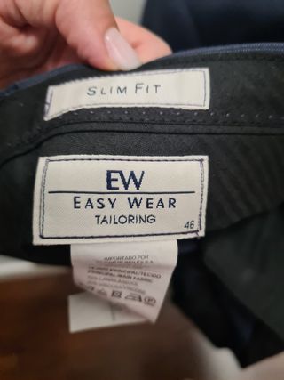 Traje chaqueta y pantalón azul slim fit hombre