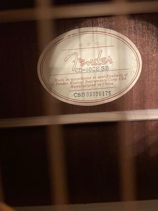 Guitarra fender acustica