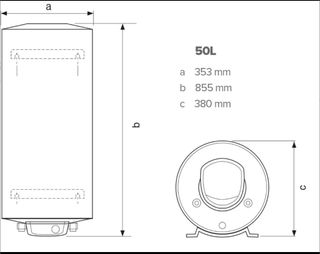 Termo calentador de agua Ariston 50L