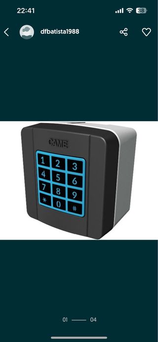 CAME SELETOR com TeClado Radio 806SL-0150 - Novo